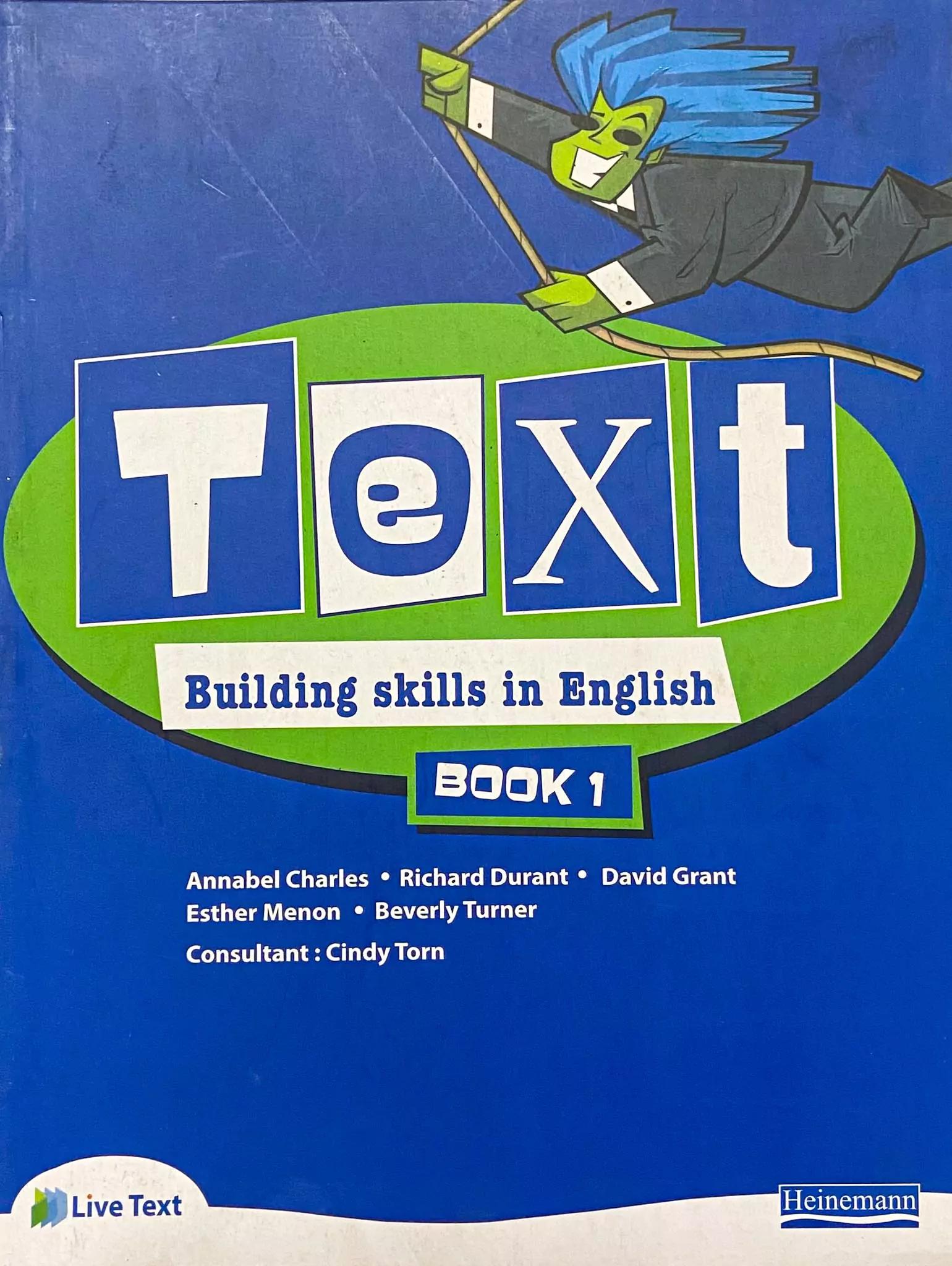 Text Building Skills in English Book - 1