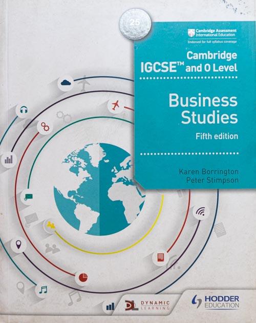 Cambridge IGCSE and O Level Business Studies