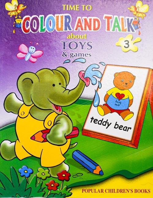 Time to Colour and Talk about Toys & Games 